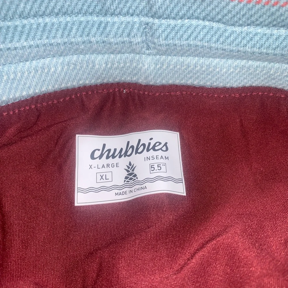 Chubbies The Stripes Hype Lined Lounge Shorts. XL. 5.5